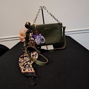 Nanette Lepore Olive Green Shoulder Bag